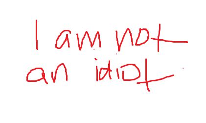 i am not an idiot